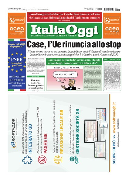 Italia oggi : quotidiano di economia finanza e politica